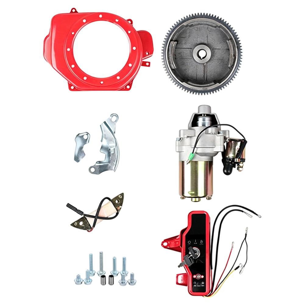 Electric Start Flywheel Kit for Honda 168F 170F For GX160 7.5HP Engines with Charging Coil Starter Motor and Control Switch Box China Mainland