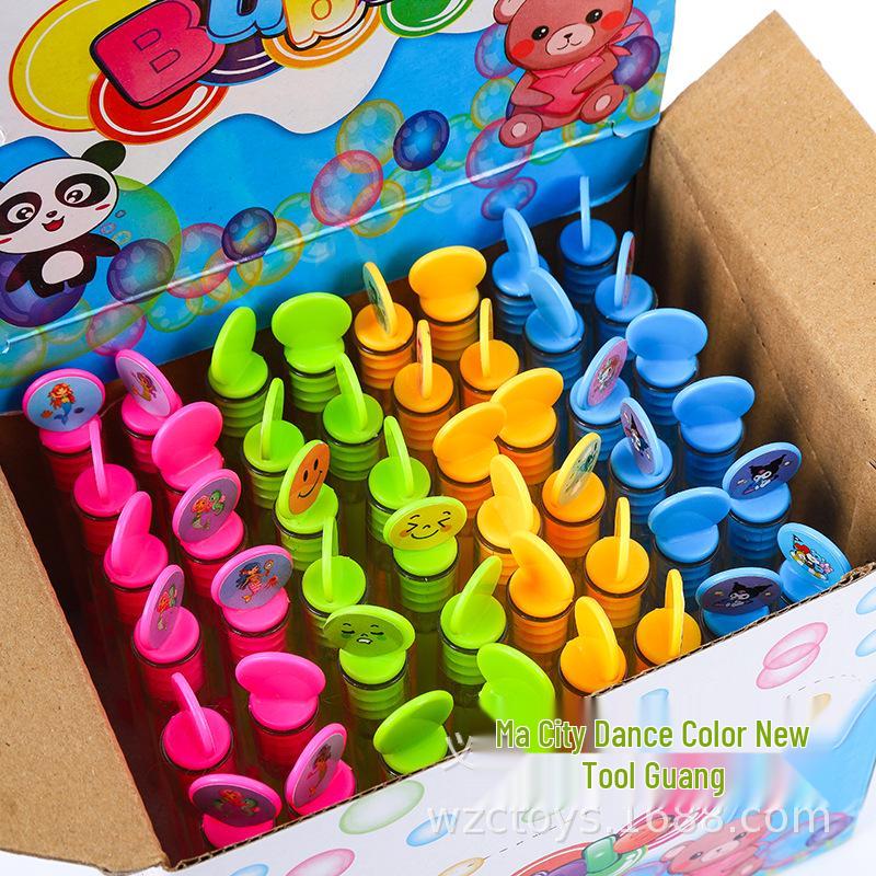 Durable Mini Bubble Wand: Kids' Toy Bubble Machine with Solution