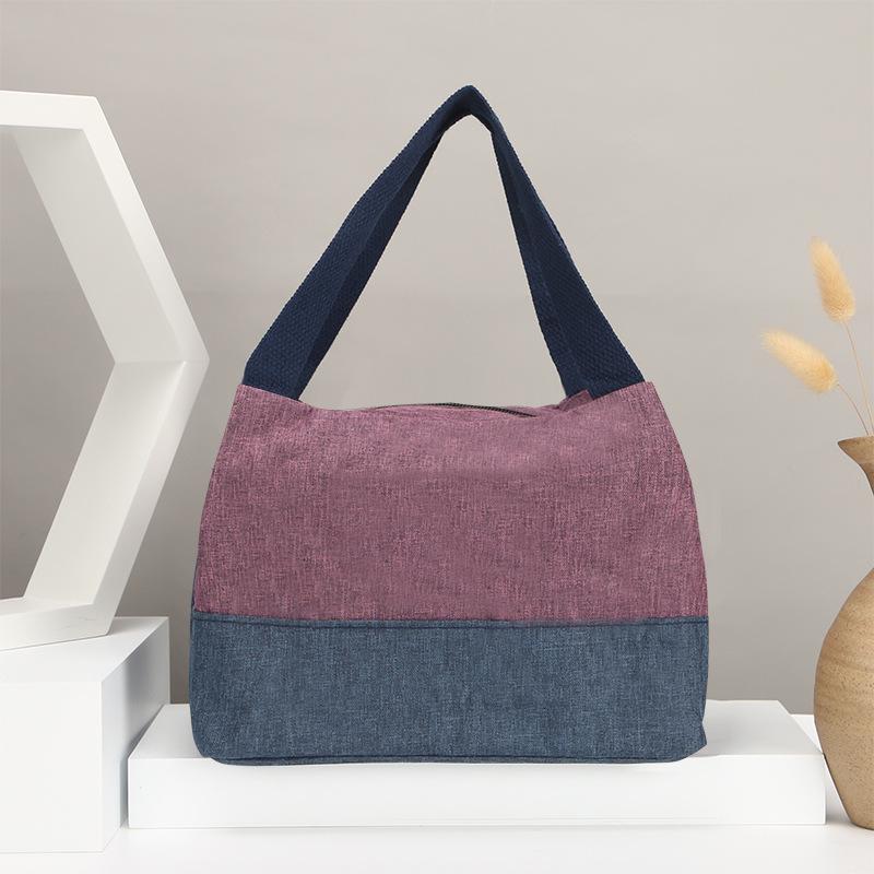 

Универсальная женская холщовая сумка-тоут: Вместительная дамская сумка, сумка для ланч-бокса и сумка для мам null фиолетовый