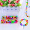 Kinder Perlen Bastelset mit Plastikperlen zur Förderung der Konzentration und für DIY Schmuckherstellung