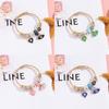 Stainless Steel Jewelry Womens Geometric Heart Eye Charm Bracelet With Crystal Open Cuff For Gift Giving