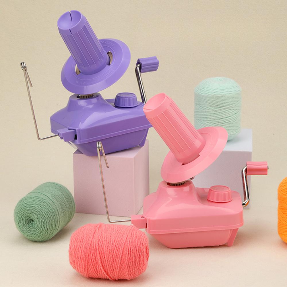 Handbetriebener Garnwickler Fasergarn Wolle Manuelle Handheld Wickelmaschine Schnurball Tragbar für DIY Nähen Herstellen Zubehör