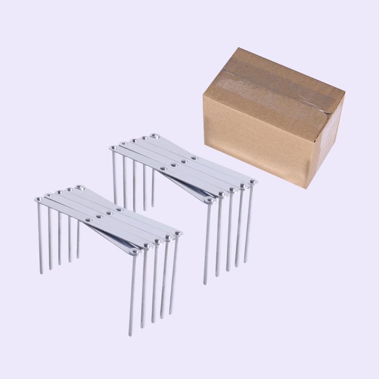 Adjustable Stainless Steel Kitchen Pot Lid & Dish Storage Rack