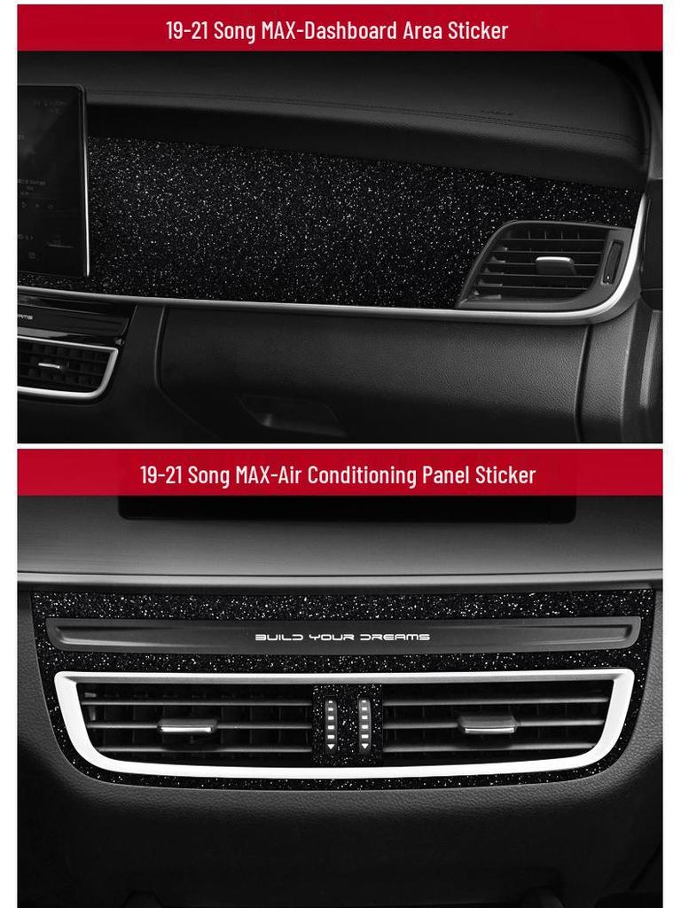 Starry Sky Center Console Film for 17-21 BYD Song Max Interior Decor