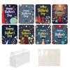 8 Pcs Father's Day Money Holder Ornaments Cash Money Holder Card with Plastic Cover And Adhesive DIY Father's Day Appreciation Gift