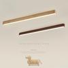 Hallway Long Ceiling Lamp Liner Lamp Natural Wood Finish Balcony Light Nordic Style Living Room LED Linear Ceiling Light