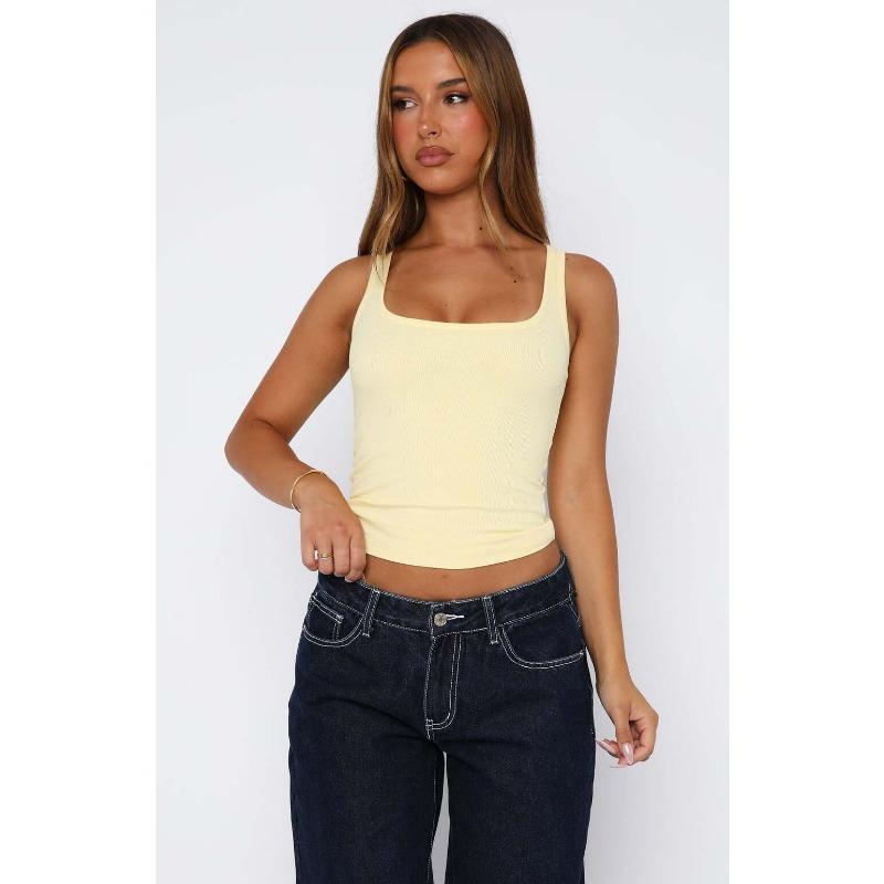 Hot Girl Versatile Camisole T-shirt Women's Tops Women's Spring and Summer