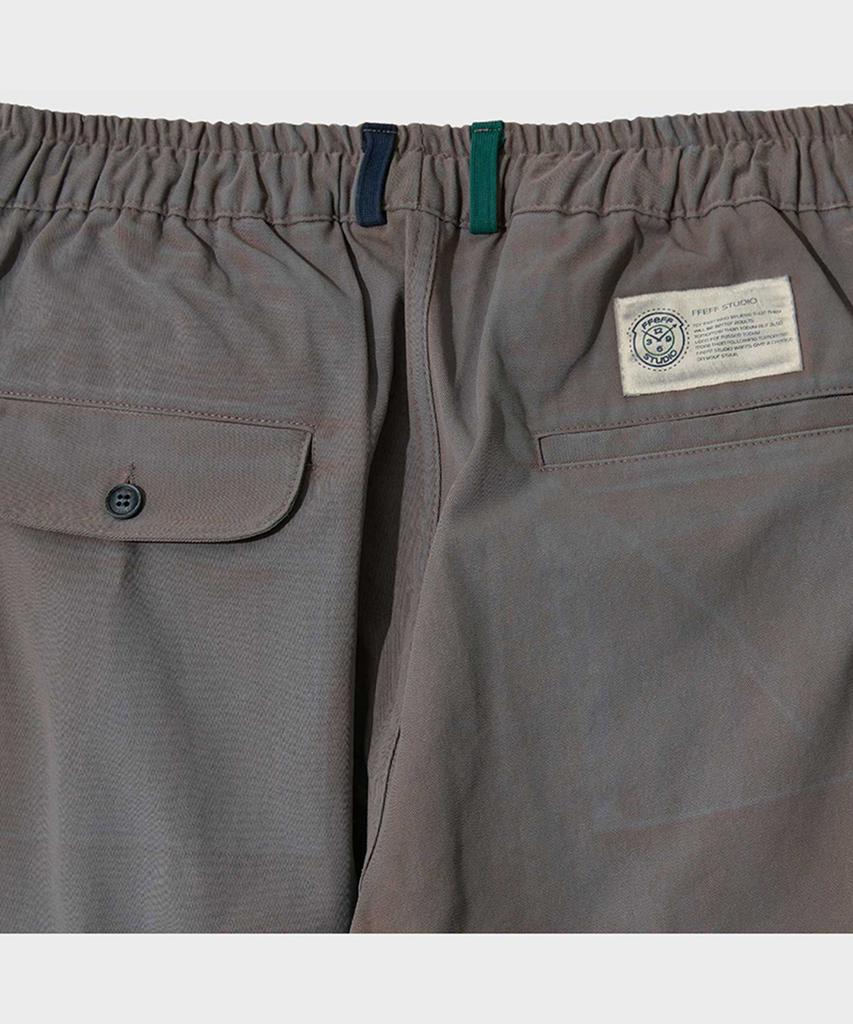 FFEFF STUDIO Dirty Washed Cotton Long Elastic Waist Pants (Cement)