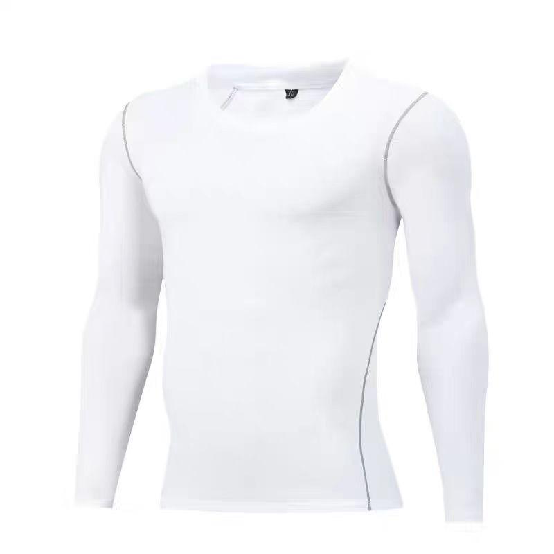 Cross-Border Quick-Dry Compression Sportswear: Long Sleeve High Elasticity Base Layer for Running & Basketball