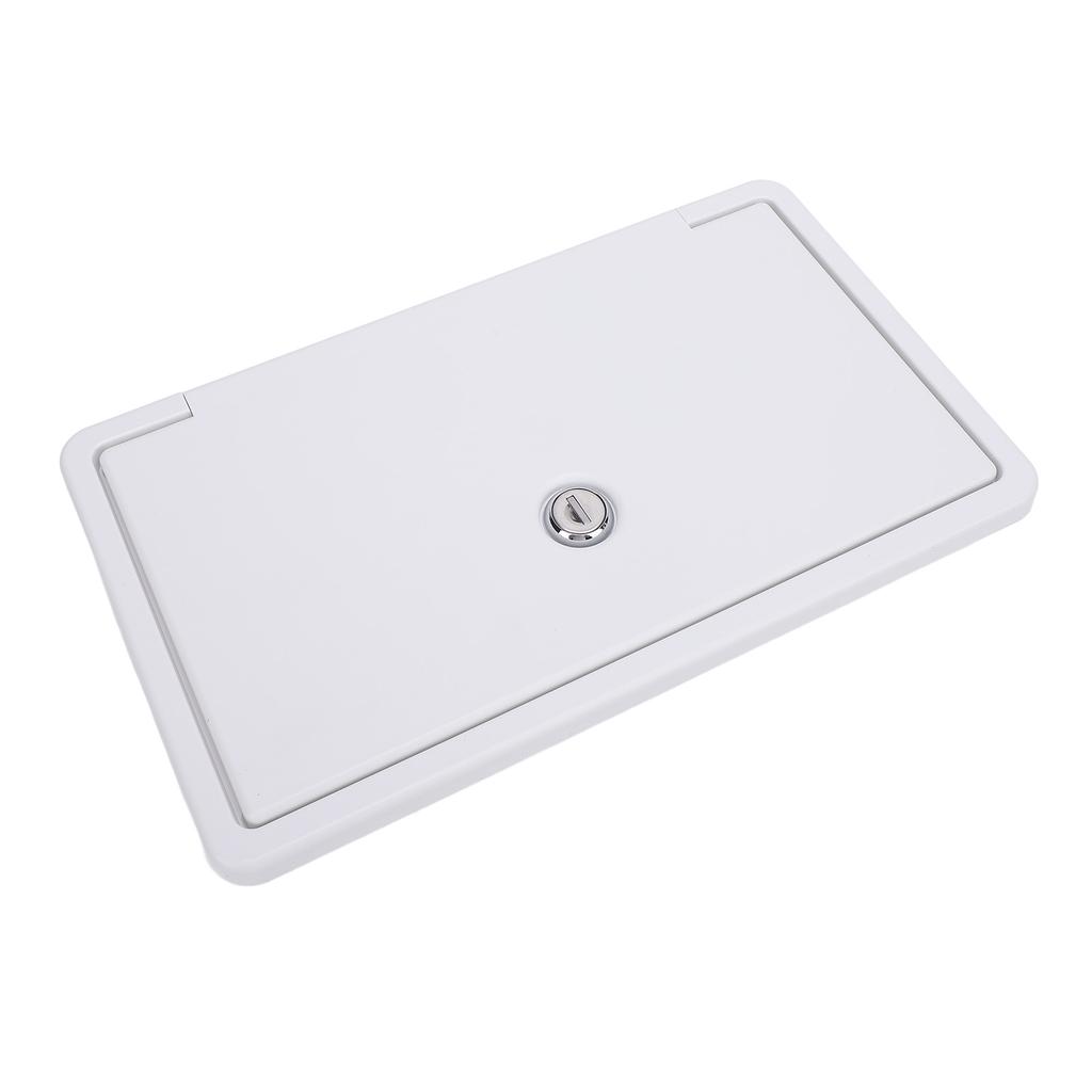 RV Baggage Door Toolbox 10.5 X 6.1 Inches with Bottom Cap and Safety Lock Compartment Access Door for Camping Trailer