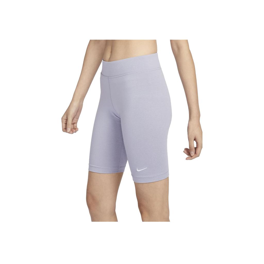New Nike Sportswear Essentials Series Fitness Shorts Women's Misty Gray Blue CZ8527-519