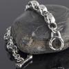 Solid Stainless Steel Men's Bracelets Punk & Hippe's 9MM Skulls Ghost Chain Bracelet Men Masculine Halloween Jewelry Accessories