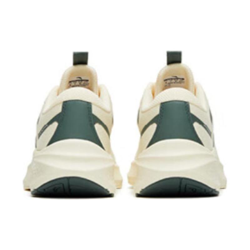 Anta Road Run Slip Resistant Abrasion Resistant Low Top Running Shoes Men's White Asphalt Gray Sneakers 912315519-1