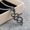 Unisex European Retro Stainless Steel Demon Eye Pendant Necklace