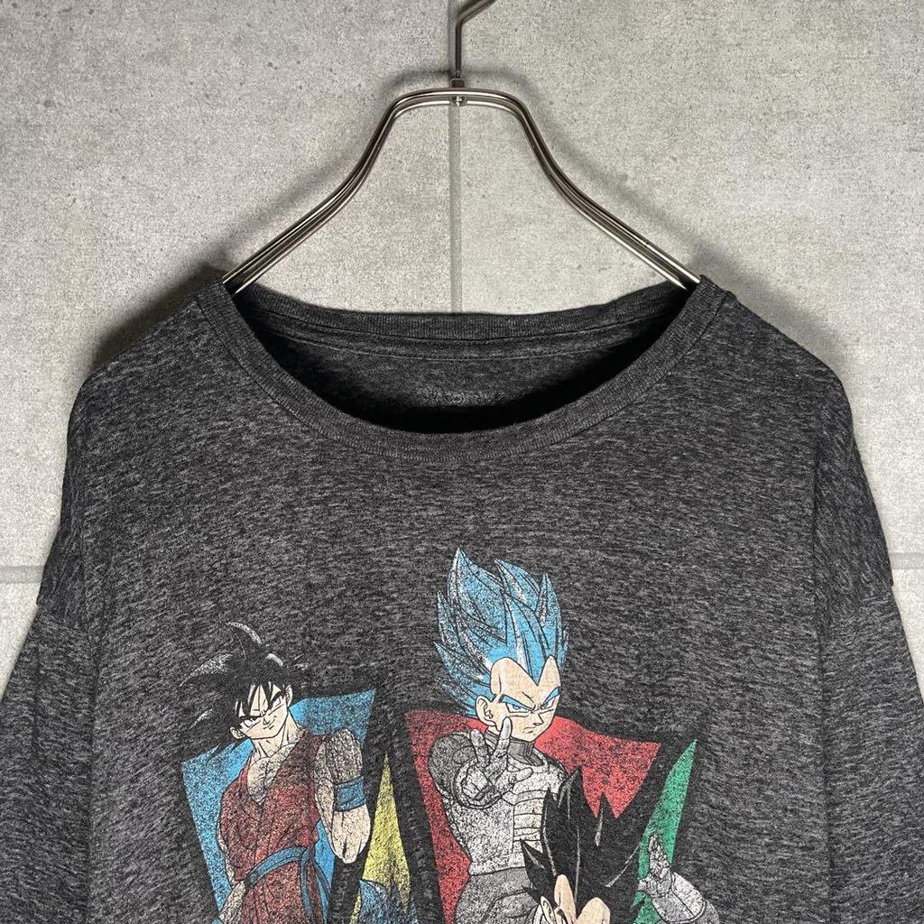 [USED] Dragon Ball Short Sleeve T-Shirt Goku Vegeta Anime Print Akira Toriyama Rare