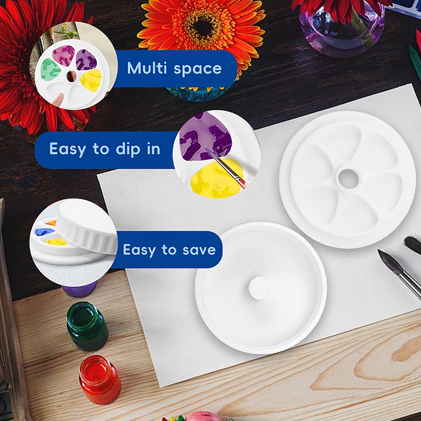 

Краска в стиле банки Портативная акварельная акриловая палитра для смешивания Художественные принадлежности One Size