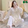 Cotton Gauze Maternity Robe Spring Autumn Thin Kimono Nursing Pajamas Summer Pregnancy Postpartum Breastfeeding Home Wear