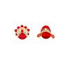 National style red Huadan Xiaosheng earrings new Chinese cheongsam Peking Opera face earrings temperament festive earrings