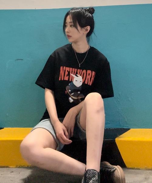 CRISCELO (Unisex) New York T-Shirt - (Black 20S Oversized Fit)