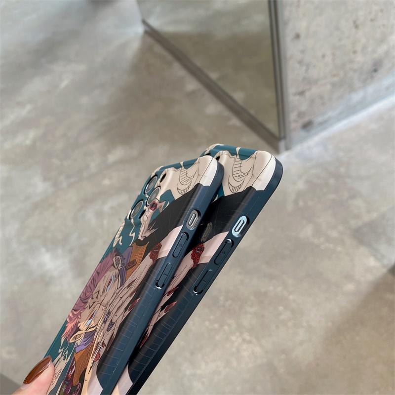 Cartoon Anime Jujutsu Kaisen Yuji Itadori Fushiguro Megumi Cassa Del Telefono Per Il IPhone 13 12 11 Pro X XsMax XR 7 8 Più Sveglio Della Copertura Molle
