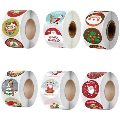 Christmas Holiday Self-Adhesive Label Stickers for Gifts and Envelopes