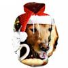 Christmas Cute Dog Hoodie For Men 3d Printed Animal Sweatshirt Harajuku Kids Hooded Tops Casual New Year Long Sleeves Hoodies