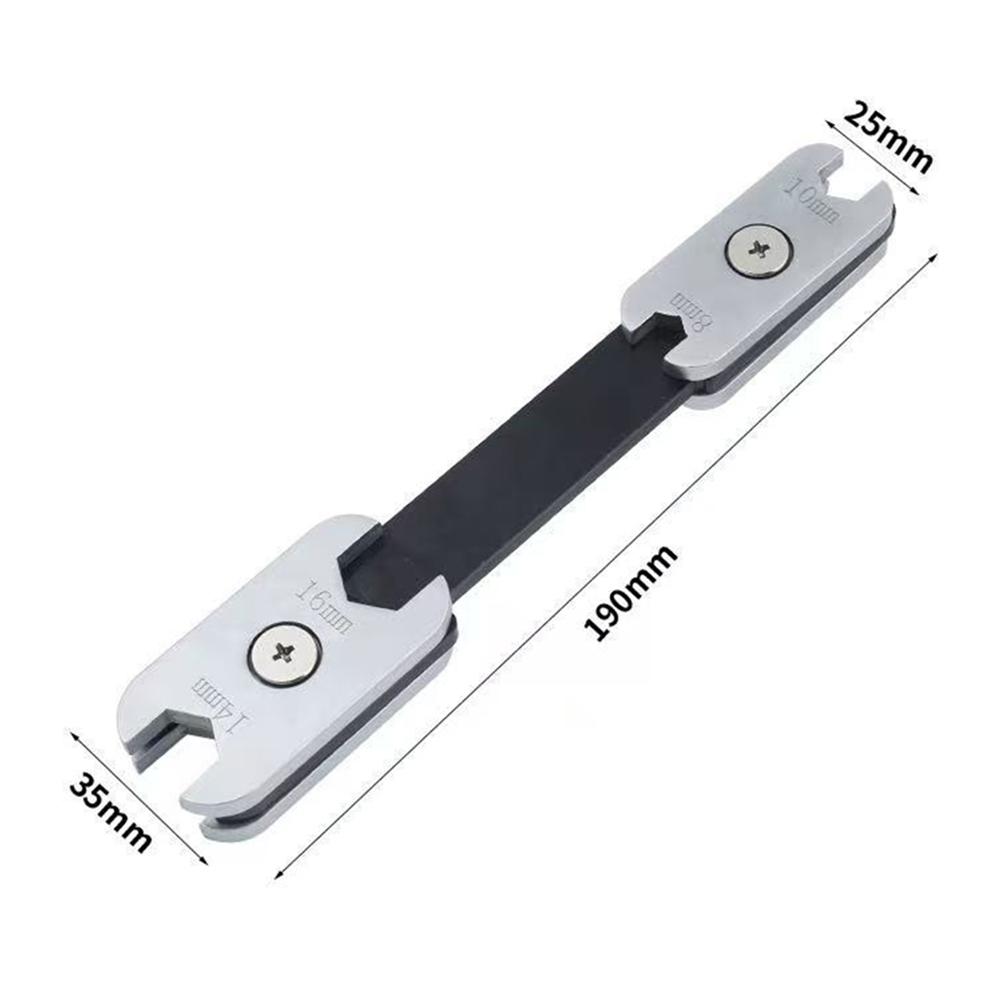 1pc 8-in-1 Wrench Open-end / Ring Wrench 360-Degree Rotatable Adjustable Wrench Tool Hand Tool Parts