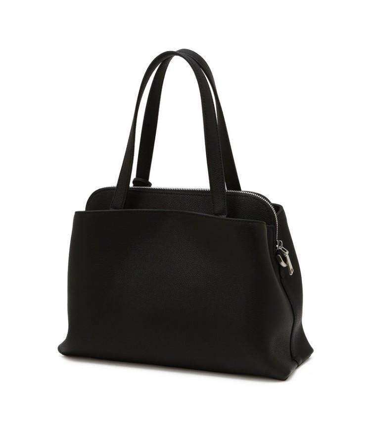 Daks Womens Accessories Black Cowhide Check Decorative Point Tote And Shoulder Bag_Dcba6E168Bk