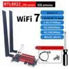 RTL8922 Dual-Band Wireless Network Card with PCIe & Bluetooth 5.4, 2.4G/5G/6G, WIFI7 Receiver for Desktops