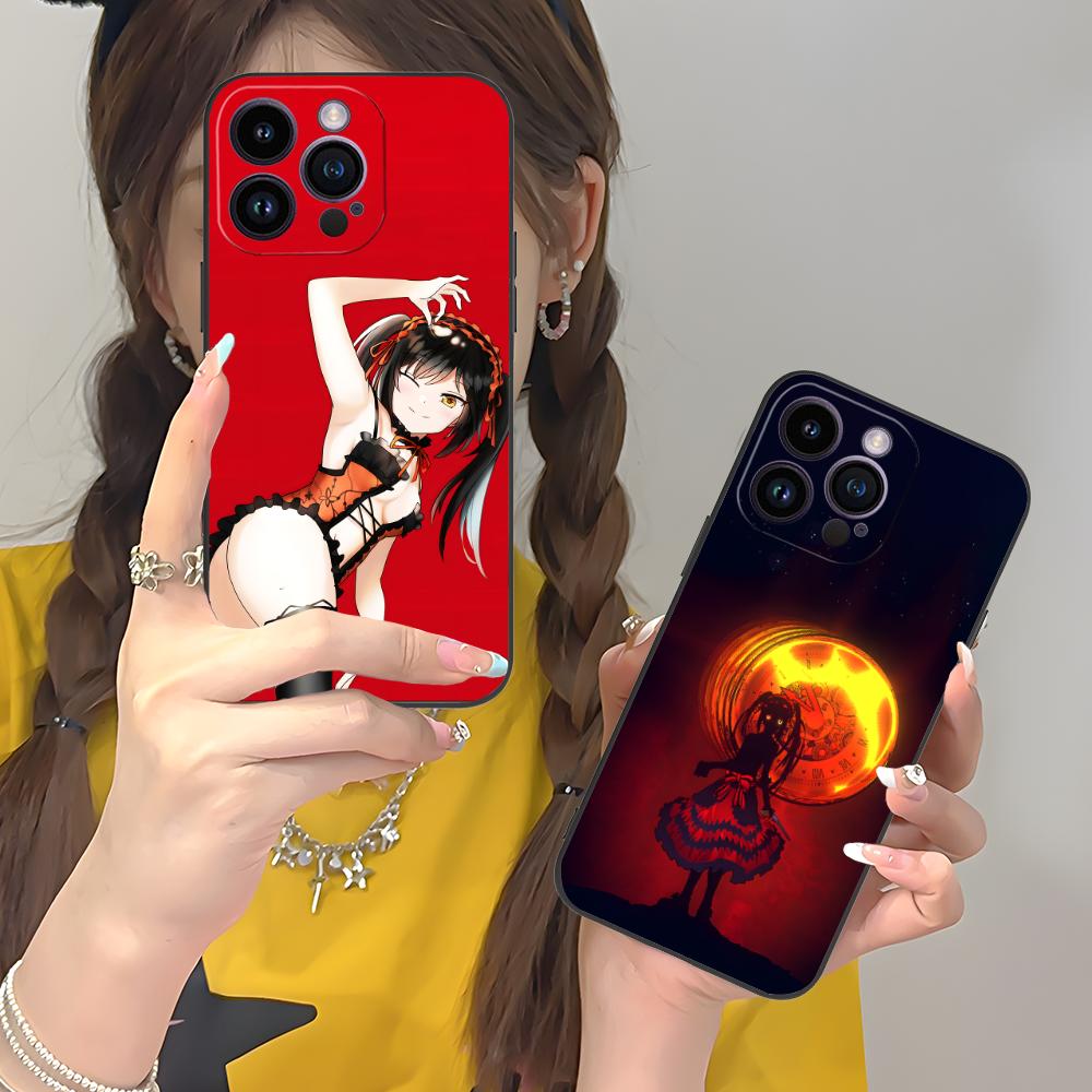 Date a Live Kurumi Tokisaki Phone Case for iPhone 17 16 15 14 13 12 11 X XR XS 8 7 Pro Max Plus Mini Colour Protective Cover