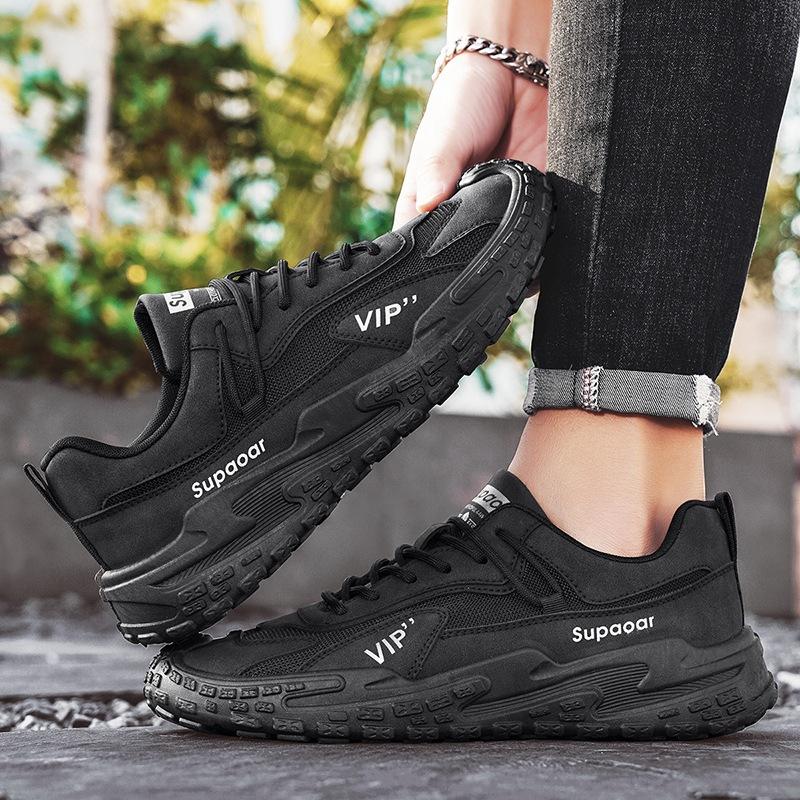 Men's shoes 2025 new spring casual sports shoes men's mesh breathable dad shoes student tide shoes men's outdoor