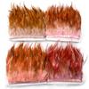 1 Meter Colorful Chicken Feather Tassel Decorated On Tape Chicken Feather With Sewing Fly Dress Lace Decoration