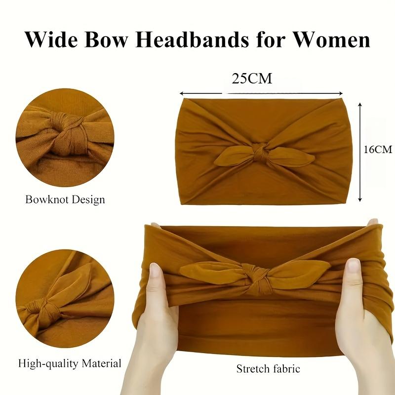 Traje de Accesorios para el Cabello con Cinta Elástica de Orejas de Conejo Anchas, Cinta para el Cabello de Ala Ancha Suave y Cómoda, Diadema Deportiva para Yoga