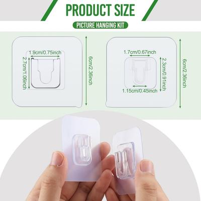 Double-Sided Self Adhesive Wall Hooks Strong Sticky Transparent Traceless Kitchen Bedroom Wall Hook Storage Holders Wholesale