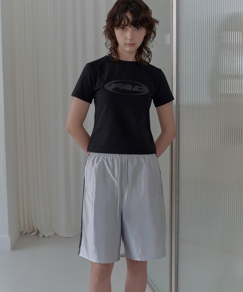 Epeueidi Glossy Half Shorts (Silver)