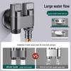 Denwoke Stainless Steel Dual-Outlet Washing Machine Faucet