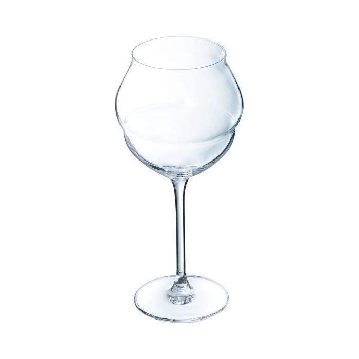 6 verres à vin 50cl Macaron - Chef&Sommelier - Cristallin design original ultra transparent