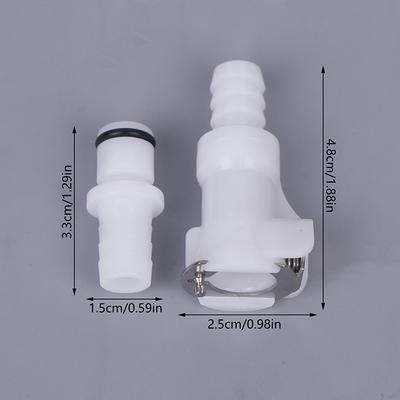 POM Medical Panel Mount Female Quick Release Coupling Hose Barb Connectors for Air & Water CPC
