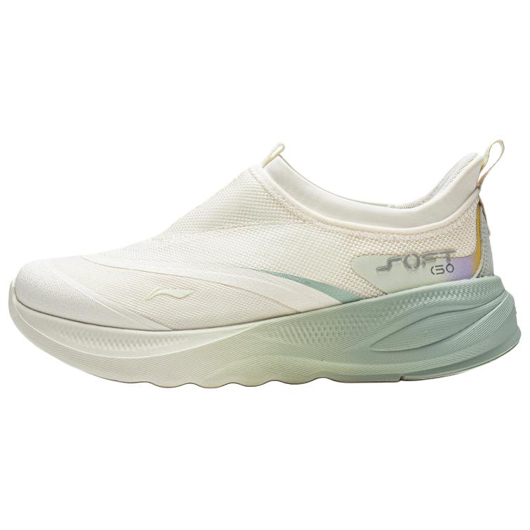 Li-Ning Soft Go 2 Fabric Trendy Sports Breathable Rebound Low-Top Casual Shoes Women sneakers Light-Green AGLV006-43 35⅔