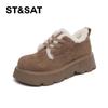 Women's Retro Thick-Soled Faux Fur Lined Birken-Style Winter Shoes