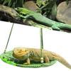 Reptile Hammock Hand Woven Strong Load-bearing Gecko Lizard Swing Toy Round Bearded Dragon Swing Hanging Bed