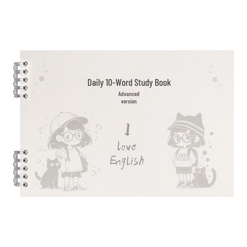 Daily 10 Words English Vocabulary Memory Book