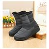 Women's Cotton Shoes Winter New Style with Plush and Thick Snow Boots, Waterproof and Anti Slip, One Foot Cotton Boots