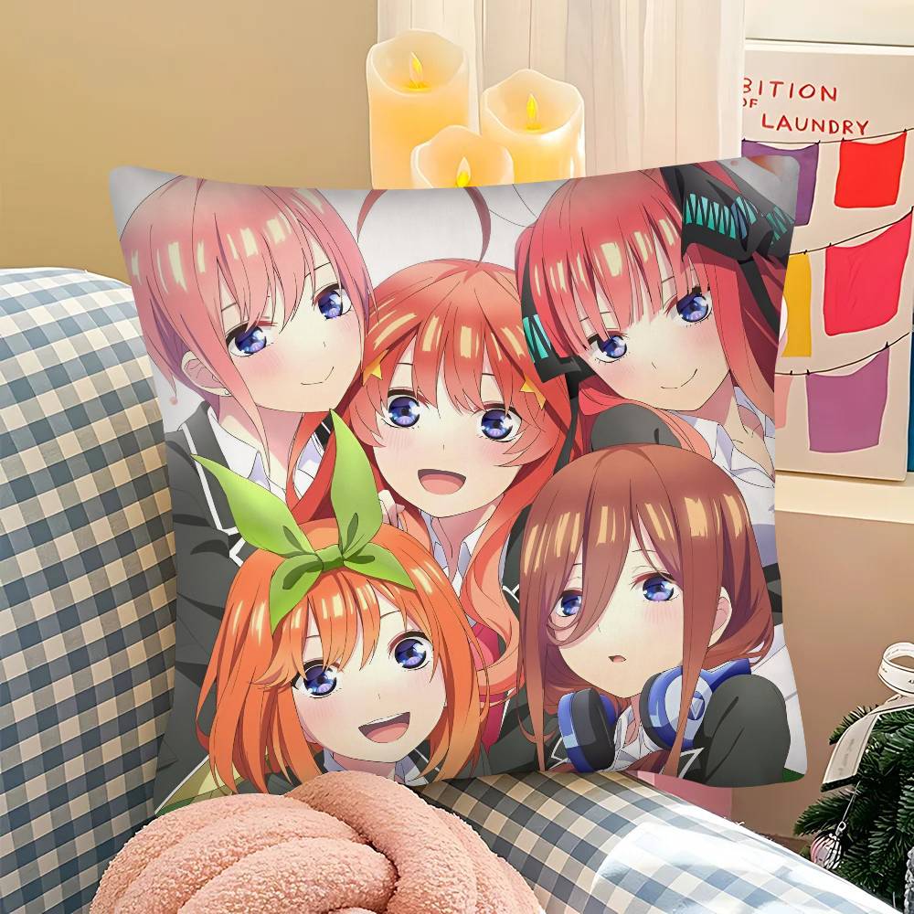 pc The Quintessential Quintuplets Pillow Case Fashion Square Pillowcase Bedroom Sofa Room Ins Decoration Leisure