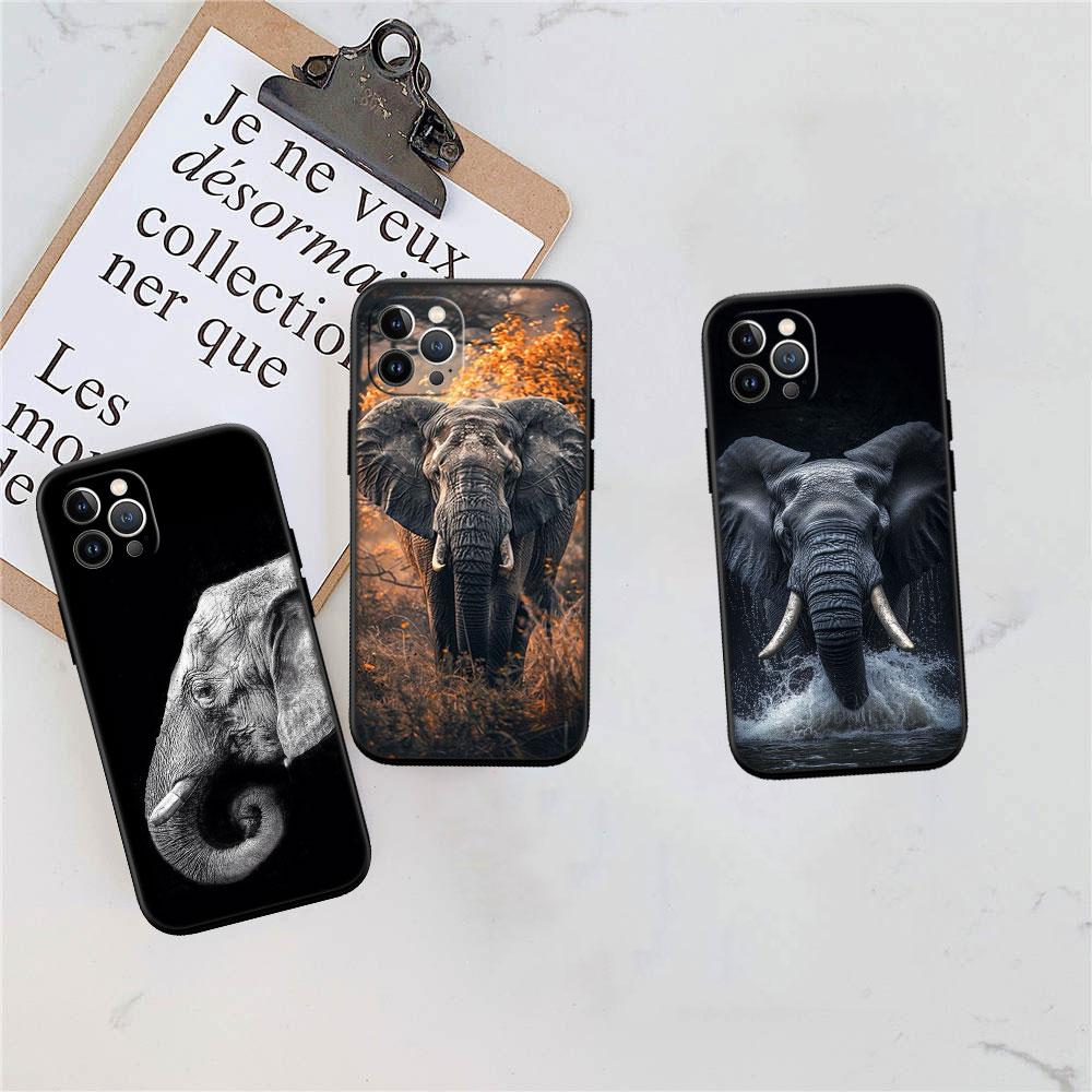 PP2 Animal Elephant Soft Shell Phone Case for Samsung Galaxy S20 S21 S22 Ultra FE + Plus A21S A22 A24 A25 A26 A30 A30S A31