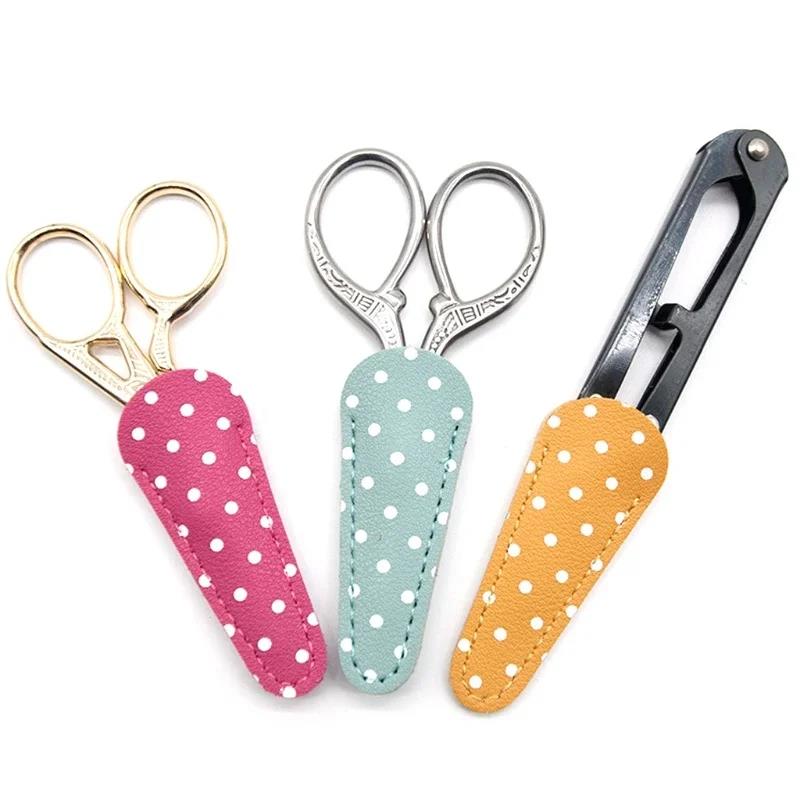 Leather Embroidery Scissors Sheath Cover Barber Hairdressing Shears Protective Storage HOT SALE