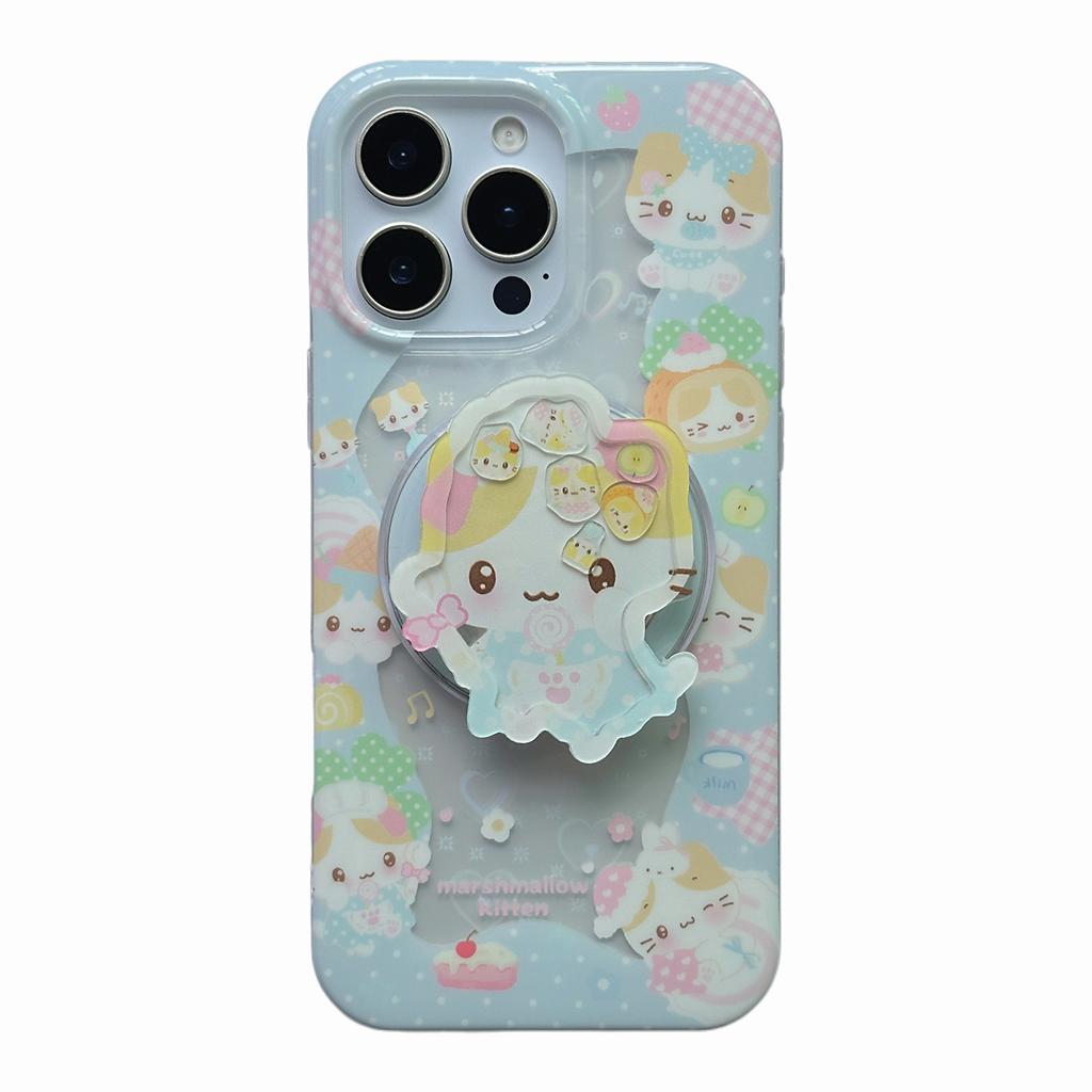 New HelloKitty Shockproof Phone Case Luxury Stylish INS Korean Cute For iPhone 16 15 14 13 Pro Max Lovely Anti-fall Cover Funda