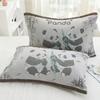 Gauze Multi-layer Pillow Towel Colored Woven Jacquard Cotton Student Children Couple Home Soft and Comfortable Large Pillow Towel