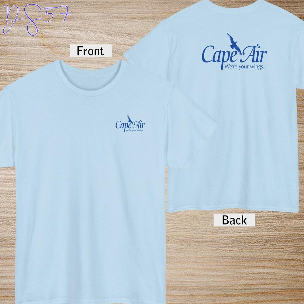 CAPE AIRLINES Logo T-Shirt Black/Navy/Spo wbr/ rt Grey/ White / Red T-Shirt Size S-5XL Unisex T-Shirt XXXXL