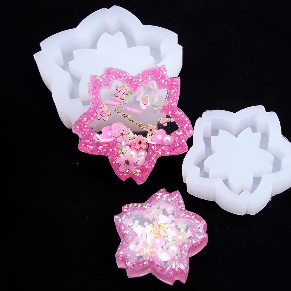 Epoxy Resin Pumpkin Carriage Sakura Peach Silicone Mold